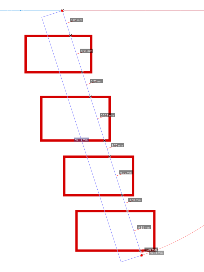 Näytetään etäisyydet