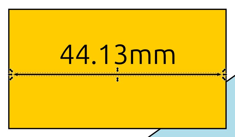 Merkitse mitat: suuremmalla "Siirtymä"-arvolla