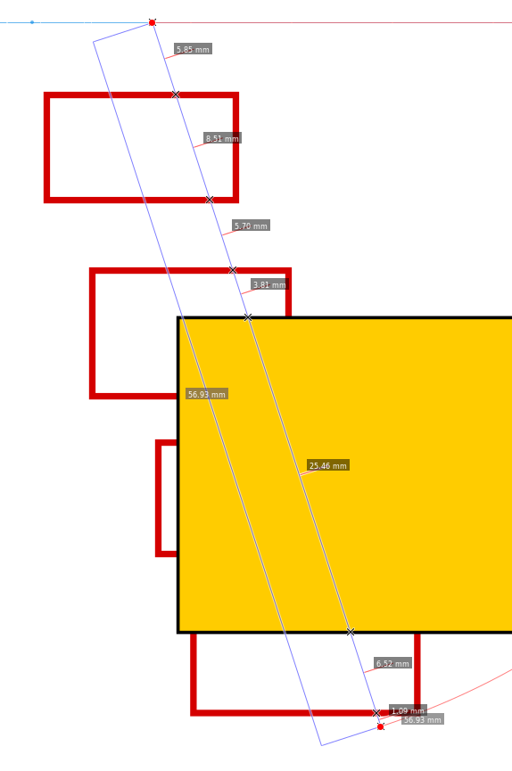 Näytetään piilotetut leikkauspisteet: pois