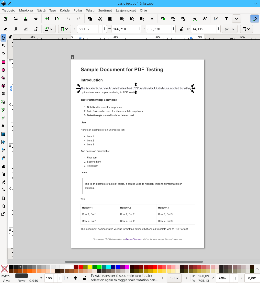 PDF-tiedosto avattuna