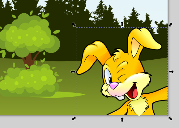 Pupu valittuna kuvasta