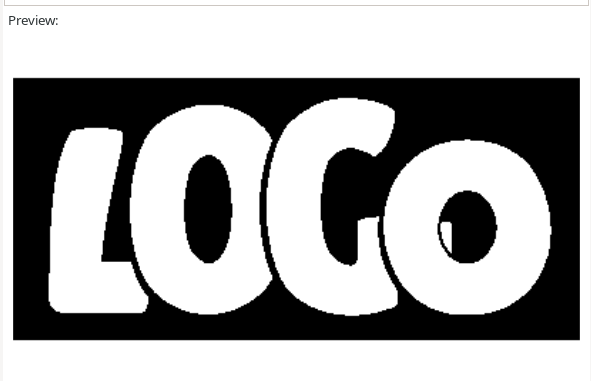 Esikatselu "Invert image" -asetus päällä