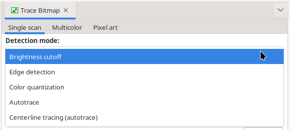 "Tunnistustapa"-vaihtoehdot