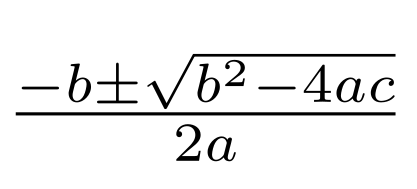 TexTextillä tuotettu kaava