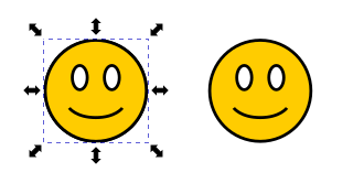 Alkuperäinen ja kloonattu hymynaama