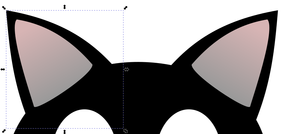 Kissankorva siirrettynä toiselle puolelle päätä