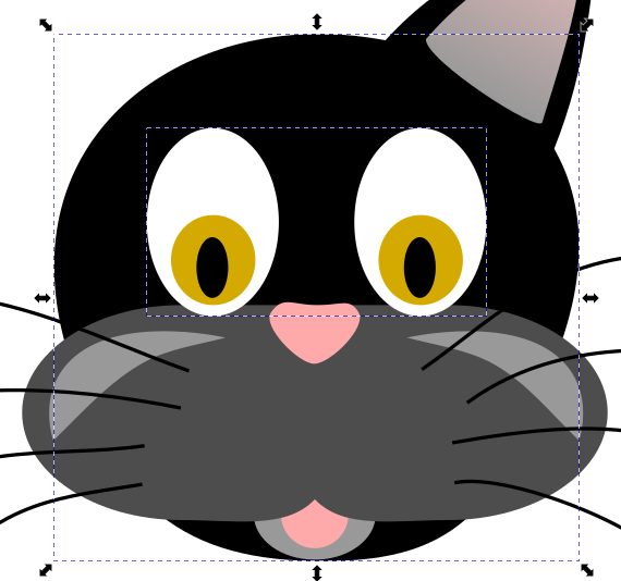 Kaksi silmää ja pää valittuina