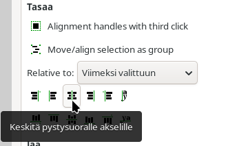 Tasataan silmäpari keskelle naamaa
