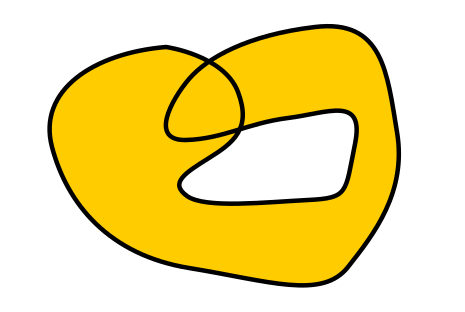 Leikkaava polku nollasta poikkeavalla täyttösäännöllä