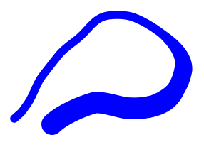 Paineentunnistuksella piirretty polku