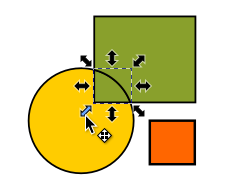 Fracturella päällekkäiset osat murrettu irti toisistaan.