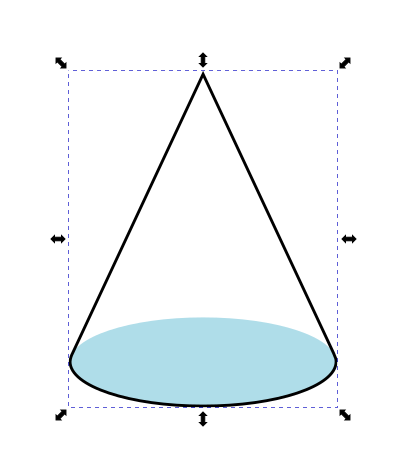 Yhdistetään kartio ja pohja