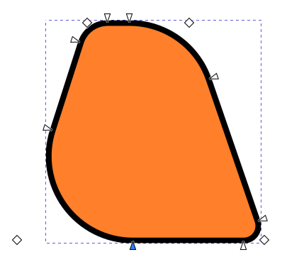 Polun kulmia on säädetty käsin solmukohtaisesti.