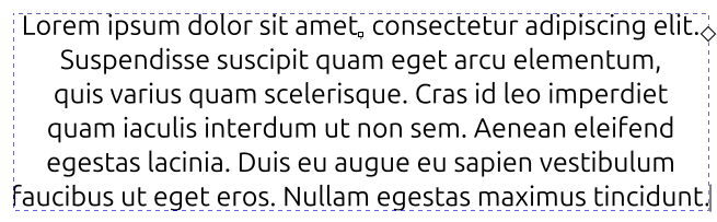 Teksti tasattuna keskelle