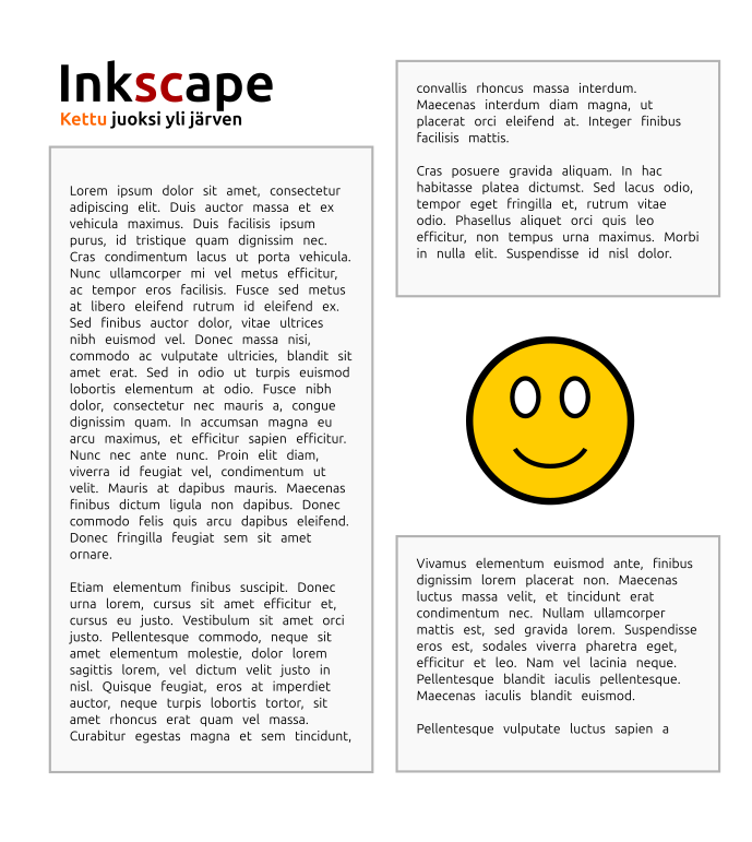 Teksti aseteltuna palstoihin valmiina