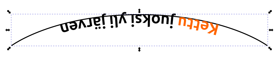 Tekstin polun toisella puolella